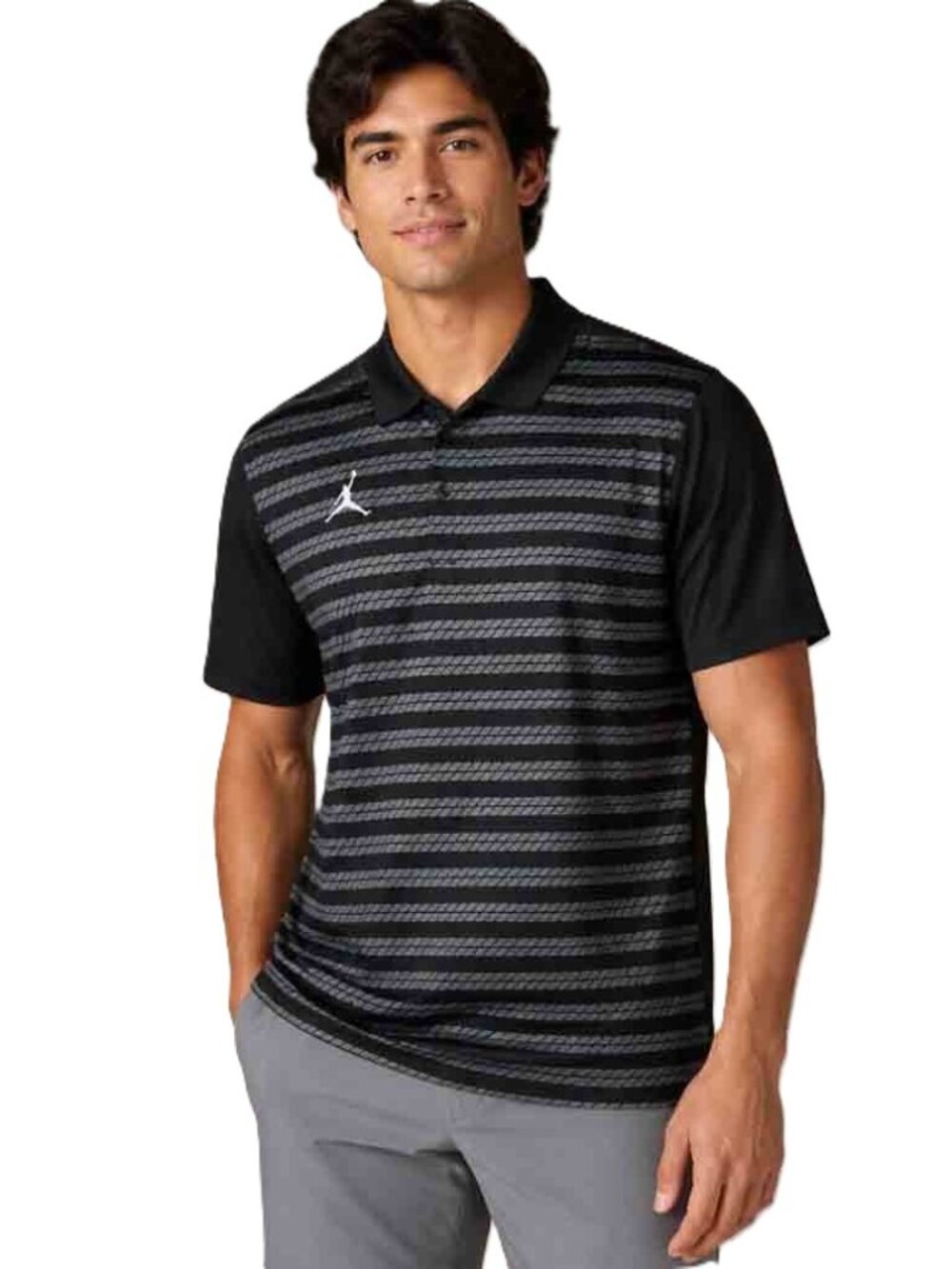 Nike Jordan Polo Golf Shorts Black Gray FN6924-010 Men's Size Small